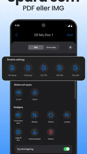 Skanner-app -Skanna PDF & text screenshot