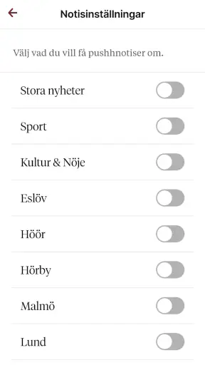 Skånska Dagbladet screenshot