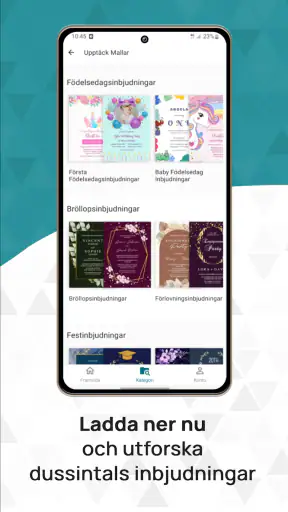 Skapare Inbjudningskort & OSA screenshot