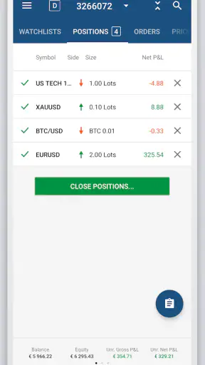 Skilling cTrader screenshot