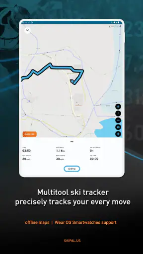 SkiPal - Accurate Ski Tracks screenshot