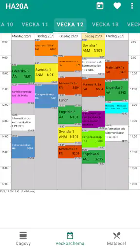 Skolschema – schemat i mobilen screenshot
