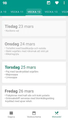 Skolschema – schemat i mobilen screenshot