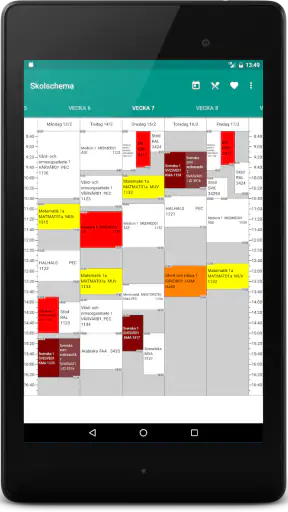 Skolschema – schemat i mobilen screenshot