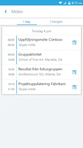 Skype for Business for Android screenshot