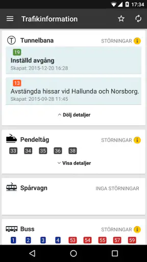 SL Stockholm Commute screenshot