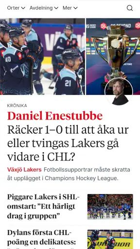 Smålandsposten screenshot