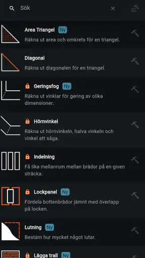 Snickarsnillet: Byggkalkylator screenshot