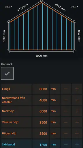 Snickarsnillet: Byggkalkylator screenshot