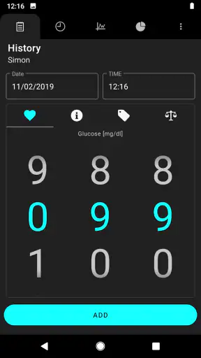 Sockersjuka - Glukos Dagbok screenshot