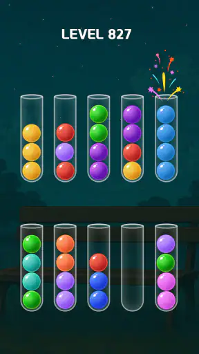 Sortera färgspel screenshot