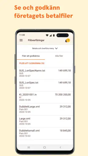 Sparbanken företag screenshot