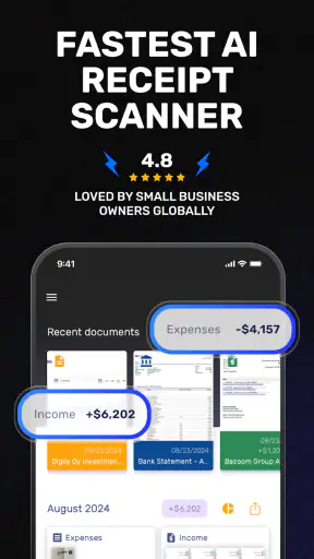 SparkReceipt AI-bokföring screenshot