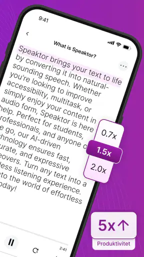 Speaktor: Text till Tal screenshot