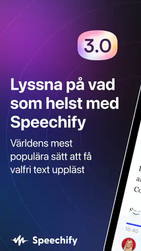 Speechify Text till tal Ljud screenshot