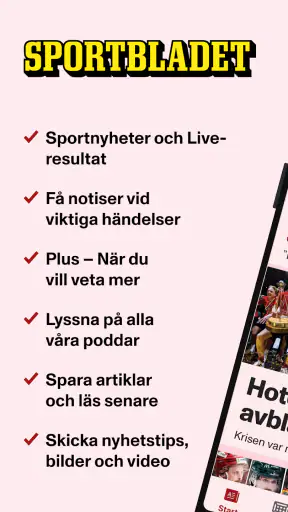 Sportbladet - störst på sport screenshot