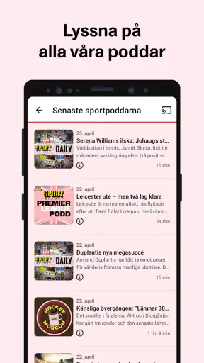 Sportbladet - störst på sport screenshot