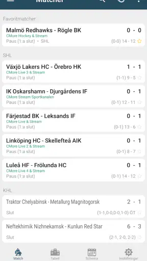 Sportstats screenshot