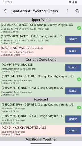 Spot Assist Skydiving Tool screenshot