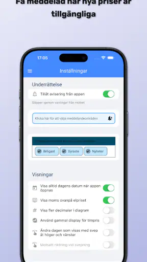Spotpriset (elpris) screenshot