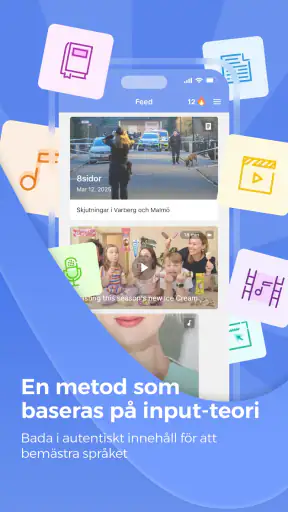 Språkkraft Läscoach, svenska screenshot