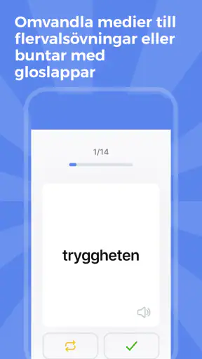 Språkkraft Läscoach, svenska screenshot