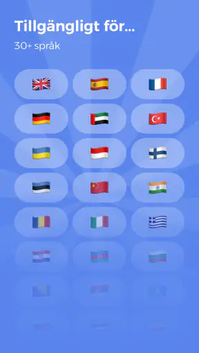 Språkkraft Läscoach, svenska screenshot