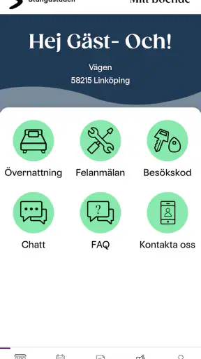 Stångåstadens boendeapp screenshot