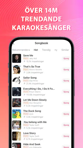 StarMaker: Sjung karaoke låtar screenshot