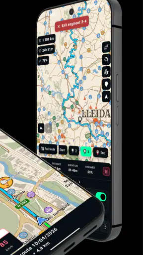 Stegra.io - Motorcykel-GPS screenshot