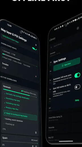 Stegra.io - Motorcykel-GPS screenshot