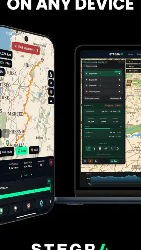 Stegra.io - Motorcykel-GPS screenshot