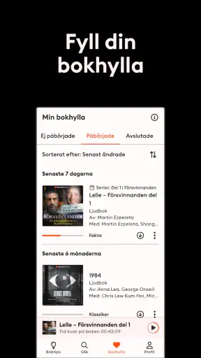 Storytel Ljudböcker & E-böcker screenshot