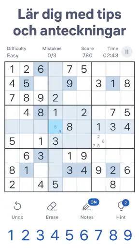 Sudoku.com: Sudoku nummer-spel screenshot