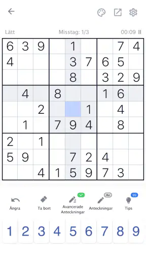 Sudoku - Klassiska pusselspel screenshot