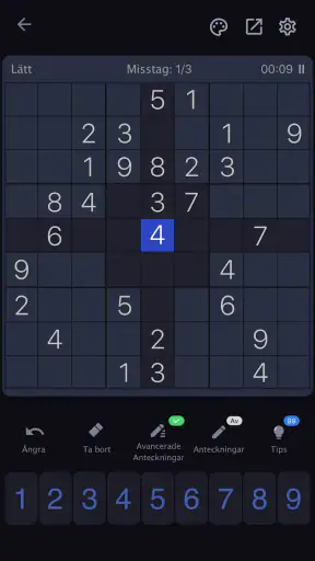 Sudoku - Klassiska pusselspel screenshot