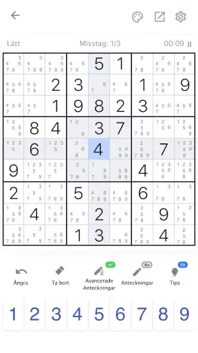 Sudoku - Klassiska pusselspel screenshot