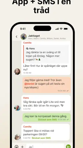 Supertext: Gruppchatt & SMS screenshot