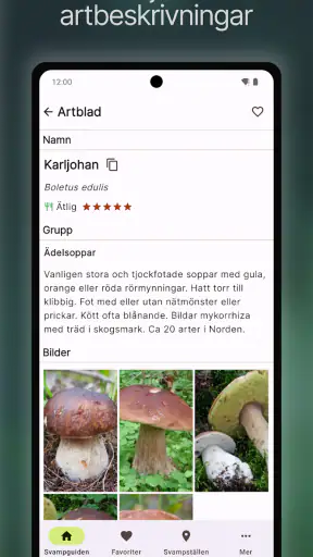 Svampguiden+ screenshot