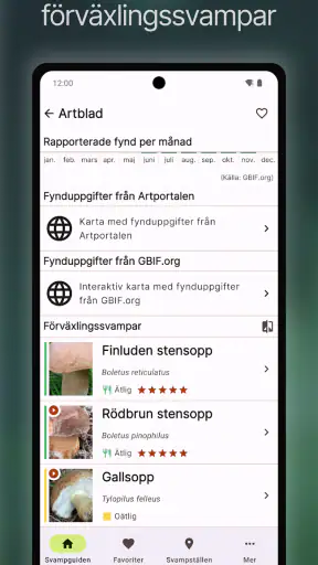 Svampguiden+ screenshot