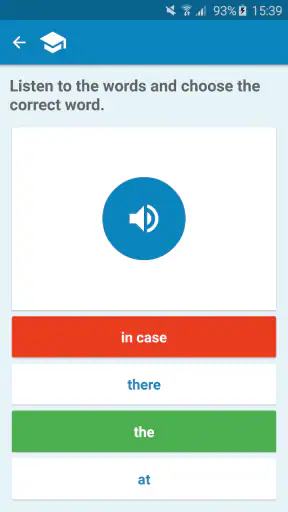 Svensk-engelsk ordbok screenshot