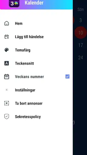 Svensk Kalender 2027 screenshot
