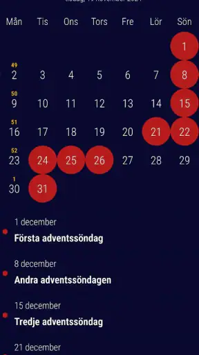 Svensk Kalender 2027 screenshot