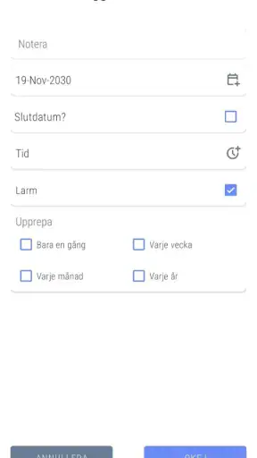 Svensk Kalender 2027 screenshot