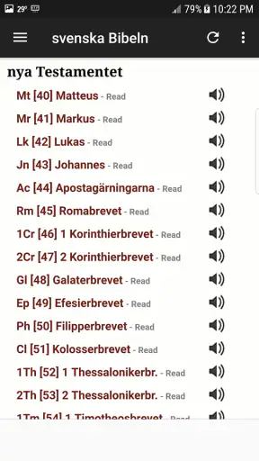 Svenska Bibeln screenshot