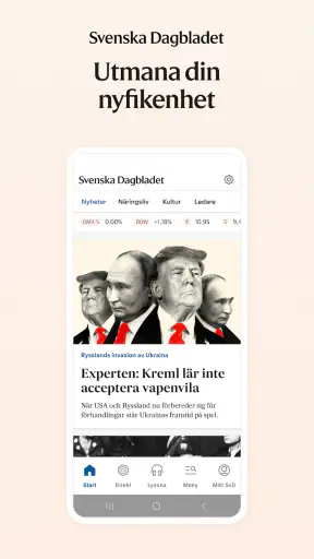 Svenska Dagbladet screenshot