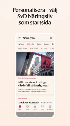 Svenska Dagbladet screenshot