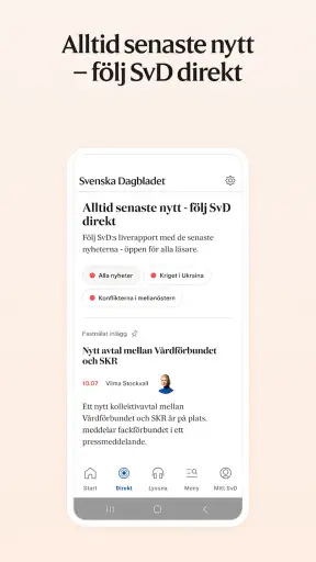 Svenska Dagbladet screenshot
