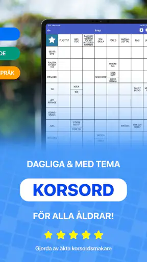 Svenska korsord från Kryss.se screenshot