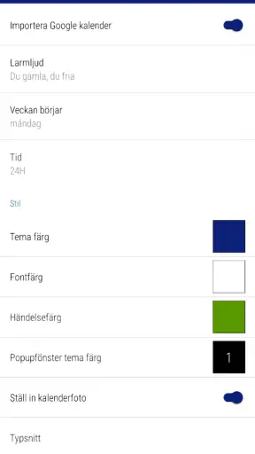 Sverige Kalender Helgdagar screenshot